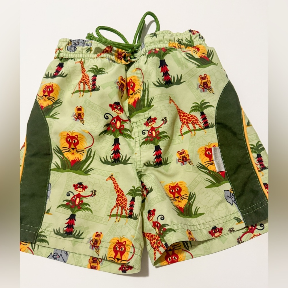 Little Me Kids Safari Print Swim Shorts